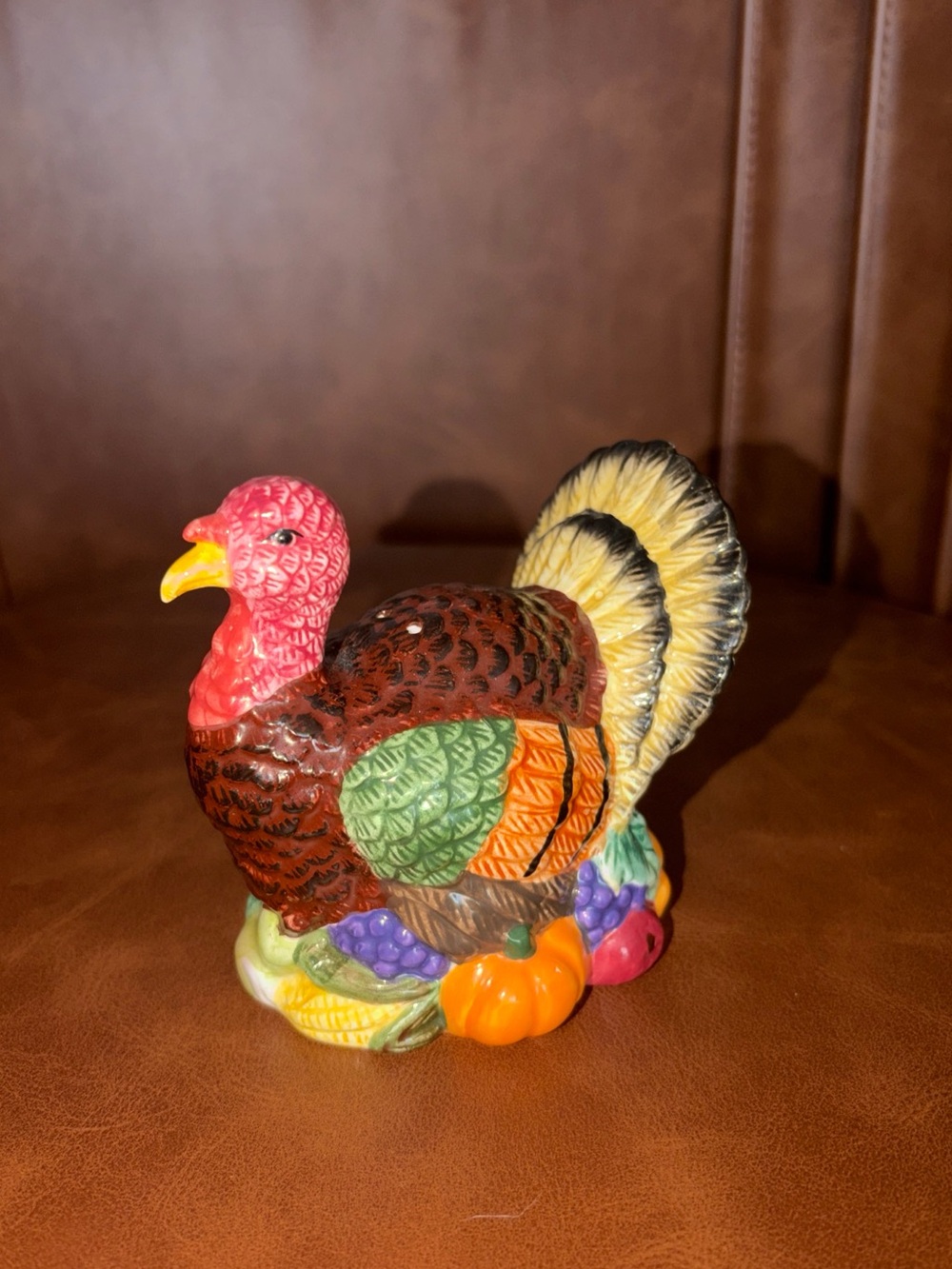 Vintage Holiday 90s  Turkey Decor Thanksgiving Single Shaker YH 1997 Harvest